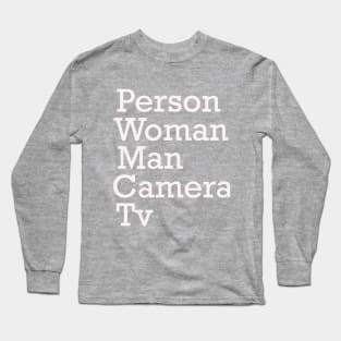 Person Woman Man Camera TV Long Sleeve T-Shirt